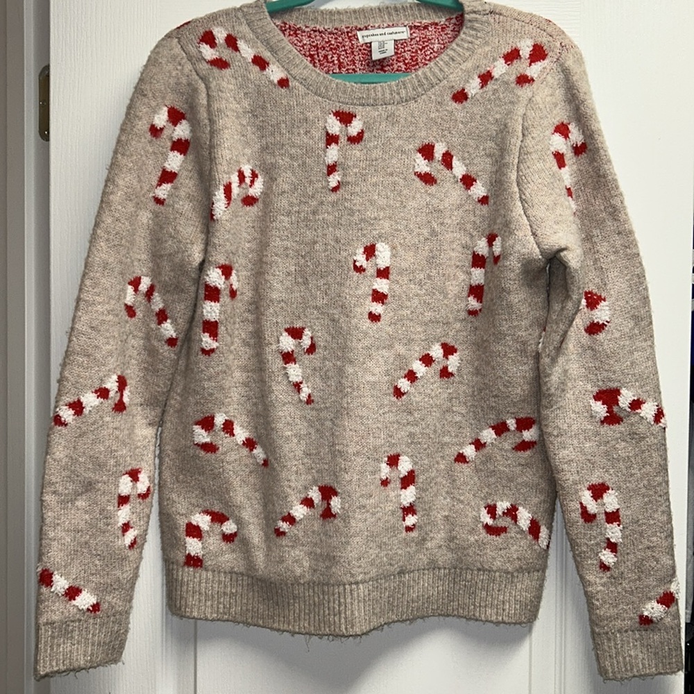 Cupcakes & Cashmere Candy Cane sweater